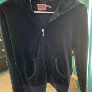 Navy Blue Juicy Couture Velour Jacket